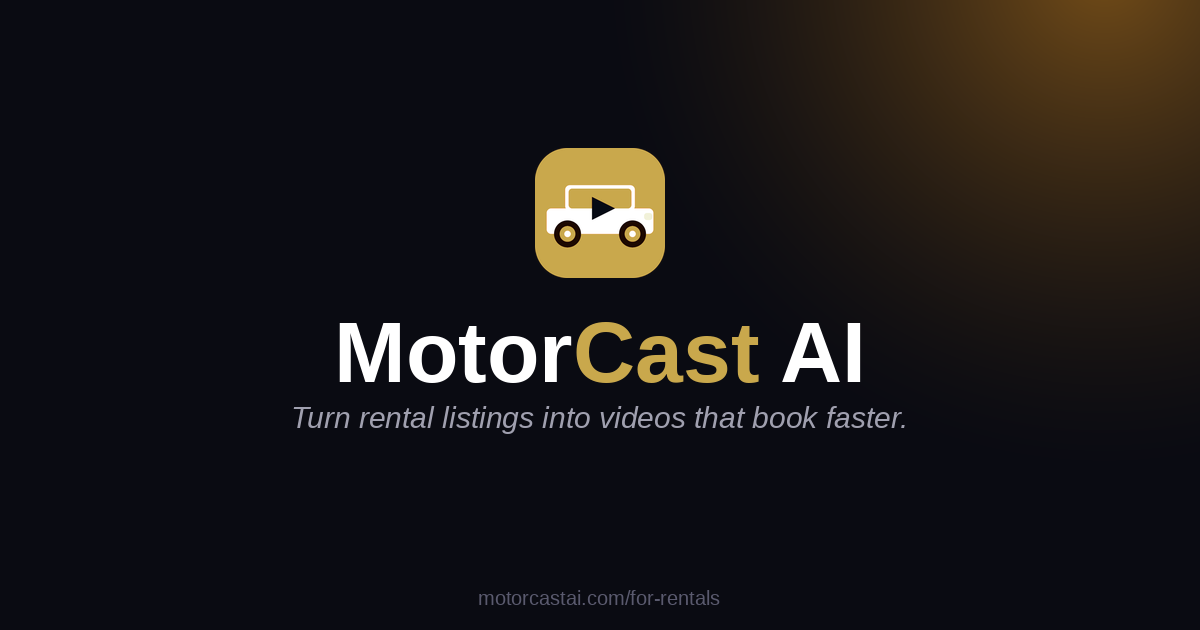 MotorCast AI for luxury rentals